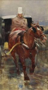 Der Kutscher by Jean-Georges Beraud
