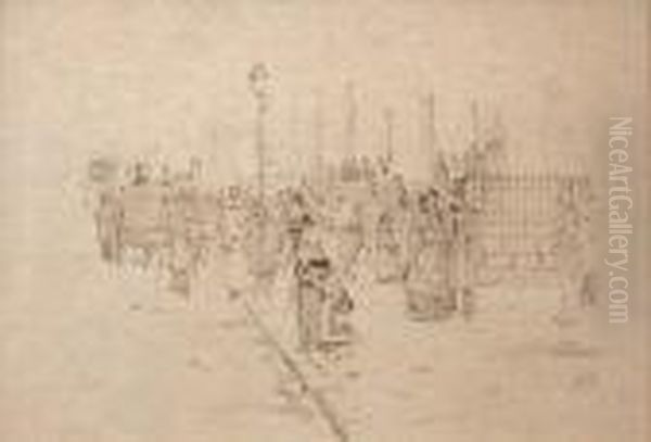 "le Dimanche Pres De St Philippe Du Roule". - view 1