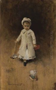 Jeune Garcon Aux Jouets by Jean-Georges Beraud