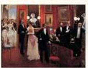 Scene De Bal by Jean-Georges Beraud