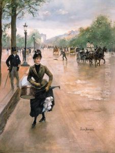 La Modiste Sur Les Champs Elyses by Jean-Georges Beraud