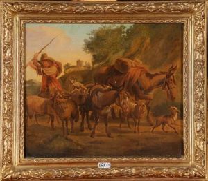 Berger Et Son Troupeau by Nicolaes Berchem