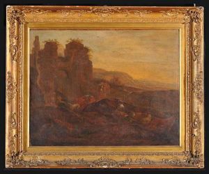 Paesaggio Con Rovine E Armenti