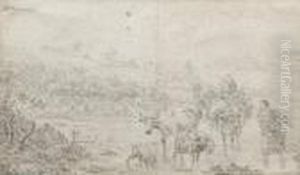 Herdsmen With Cattle by Nicolaes Berchem