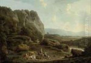The Road To Market by Nicolaes Berchem