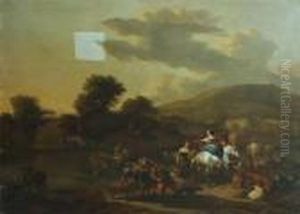 Paysage Italianisant Anime by Nicolaes Berchem