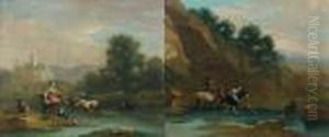 Le Passage Du Gue by Nicolaes Berchem