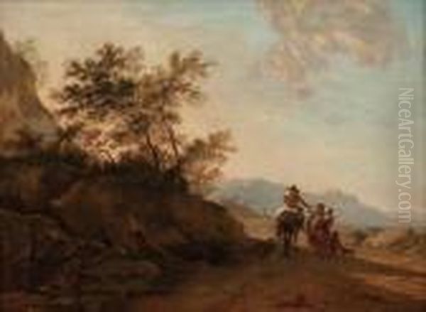 Italienische Landschaft Mit Figurenstaffage - view 1