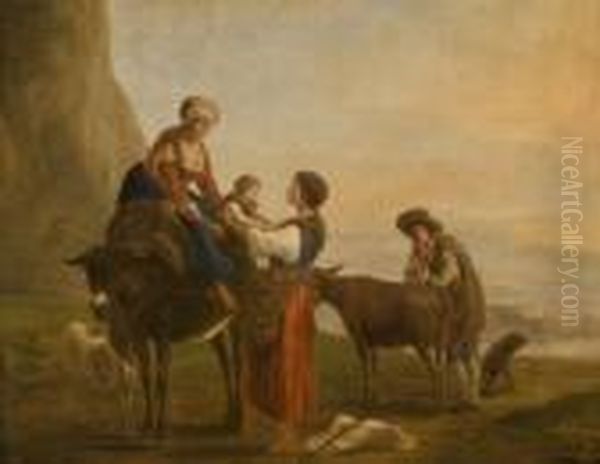 Personnages Au Bord D'un Chemin - view 1