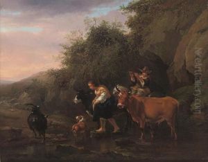 A Rocky Landsape by Nicolaes Berchem