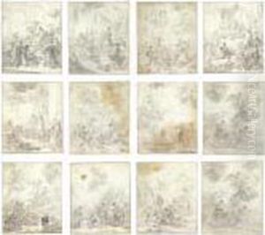 An Album Of Twelve Religious Drawings