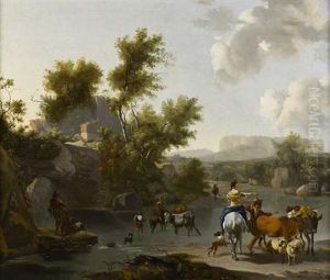 The Ford by Nicolaes Berchem