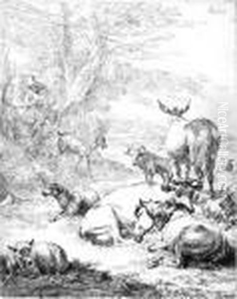 Ruhende Herde. - view 1