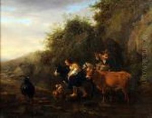 A Flautist Herdsman And His Sweetheart A Flautist Herdsman And His Sweetheart