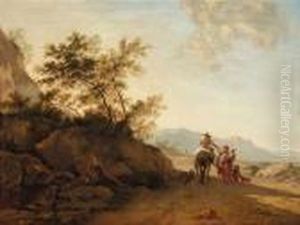 Landscape With A Rider And A Begging Couple