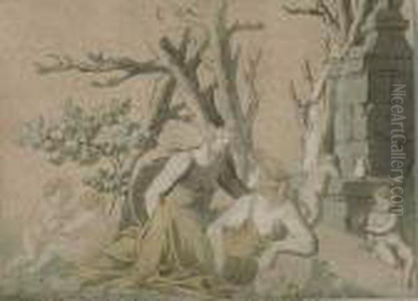 Satyr Und Nymphe. - view 1