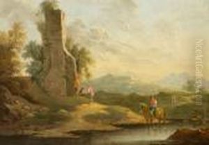Paesaggio Con La Rovina Di Una Torre E Figure