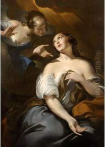 Agar Et L'ange by Nicolaes Berchem