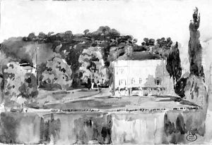 The Chateau at Follembray by Paul Huet