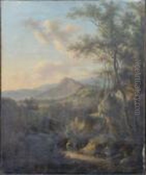 Travelers In A Landscape - view 1