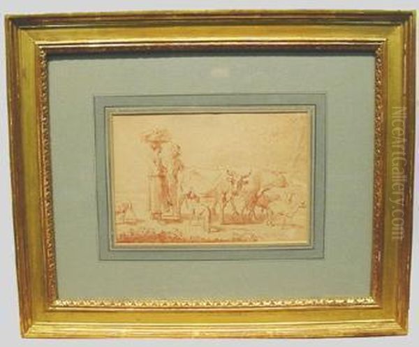 Drovers With Cattle - view 1