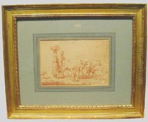 Drovers With Cattle