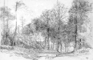 The woods at Chaville by Paul Huet