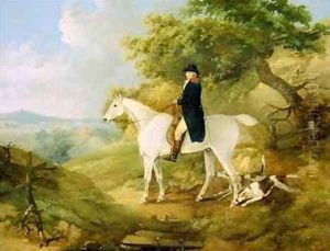 George Morland 1763-1804 on his Hunter by Thomas Hand