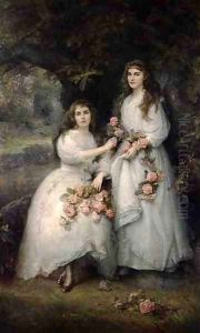 Portrait of the Daughters of the Duke of Manchester by Edward Hughes