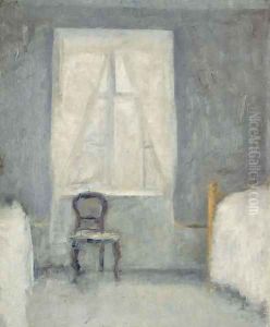 Interior (Sovekammer) by Vilhelm Hammershoi