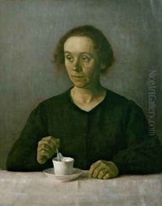 Portrait of Ida Hammershoi by Vilhelm Hammershoi