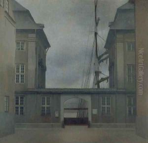 The Asiatic Company Buildings by Vilhelm Hammershoi