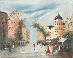 Parizsi Utcareszlet by Antal Berkes