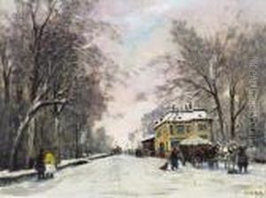 Winter Street by Antal Berkes