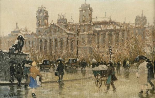 View On Trafalgarsquare In Winter - view 1