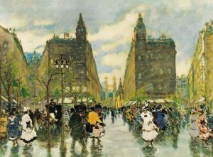 The City Of Pest by Antal Berkes