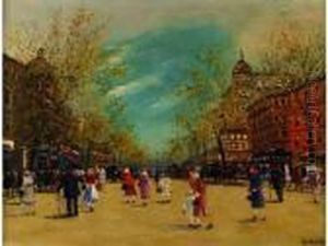 Rue De Budapest by Antal Berkes