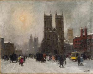 La Rue Animee En Hiver