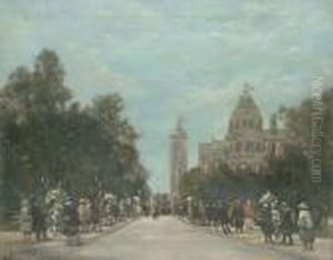French Street Scene by Antal Berkes