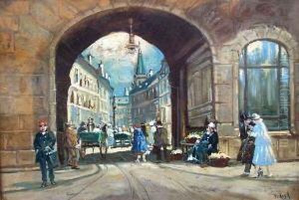 Belebte Strase, Wohl Budapest - view 1