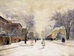 Winter In Berlin by Antal Berkes