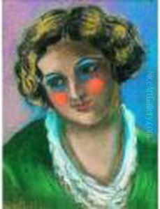 Portrait De Gaby. by Madeleine Berly De Vlaminck