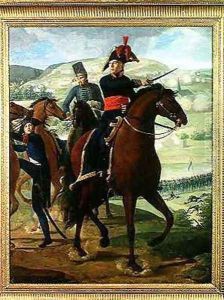 General Louis Marie Turreau de Garambouville 1756-1816 at the Gravieres Affair by Louis Hersent