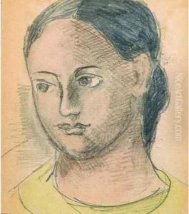 Portrait De Femme. by Madeleine Berly De Vlaminck