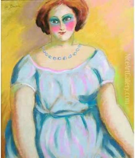 Jeune Femme A La Robe Mauve. - view 1