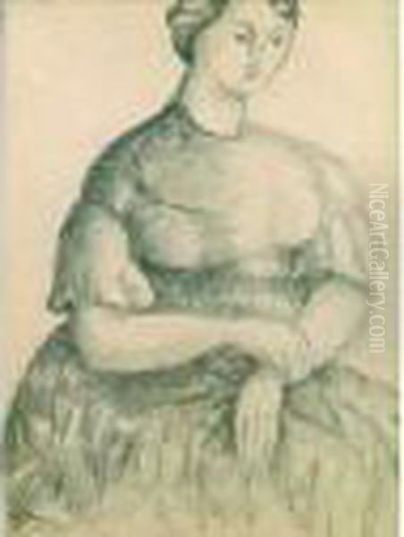 Femme Assise. - view 1