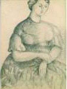 Femme Assise. by Madeleine Berly De Vlaminck