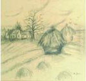 Les Meules. by Madeleine Berly De Vlaminck