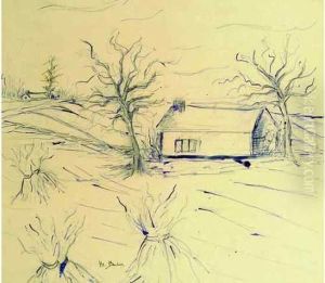 Les Meules. by Madeleine Berly De Vlaminck