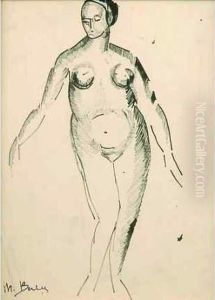 Nu Debout. by Madeleine Berly De Vlaminck